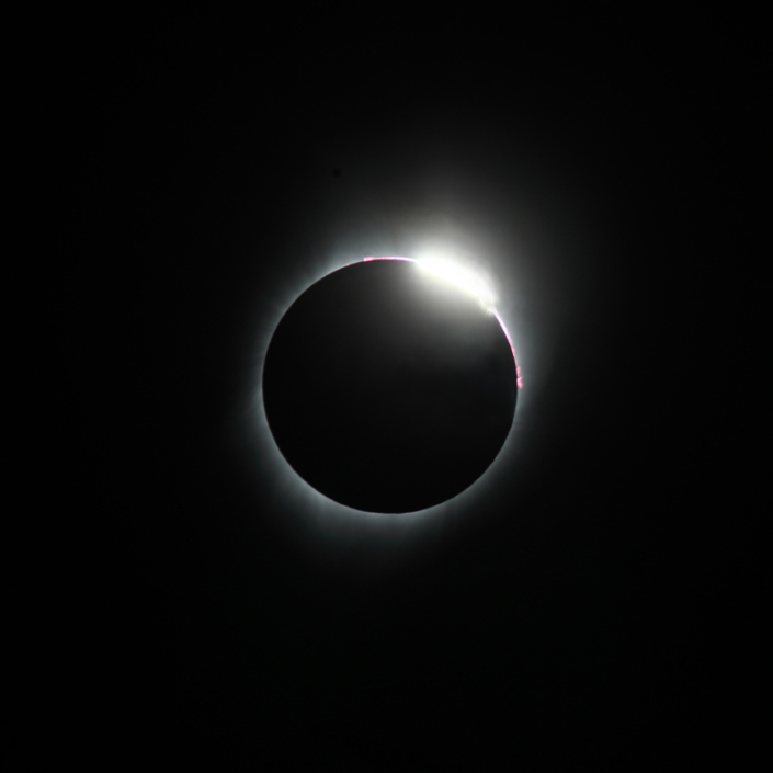 Éclipse 21 août 2017 - JP Maratray - diamant troisième contact Activités adhérents