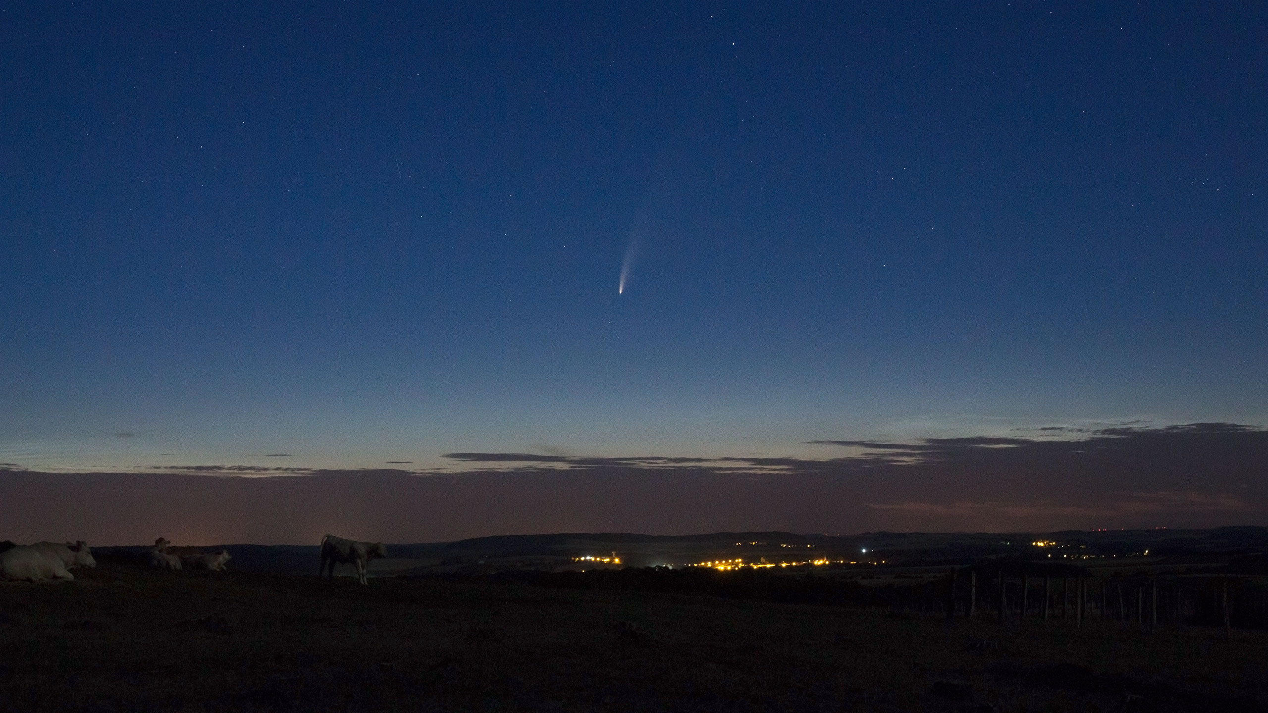La comète C/2020 F3 (NEOWISE) dans la campagne Lorraine