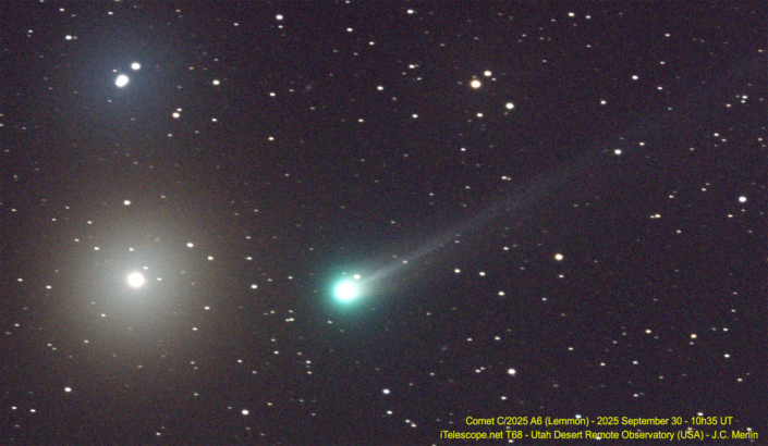 Comète C/2025 A6 (Lemmon) le 30 septembre 2025