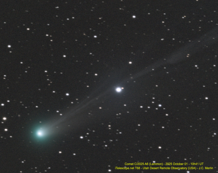Comète C/2025 A6 (Lemmon) le 1er octobre 2025