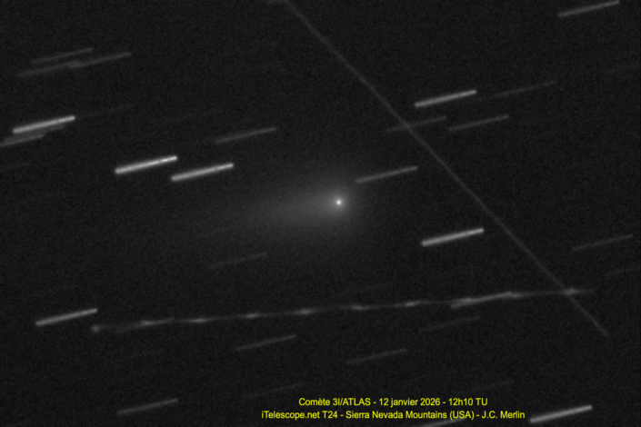 Comète 3I/ATLAS le 12 janvier 2026