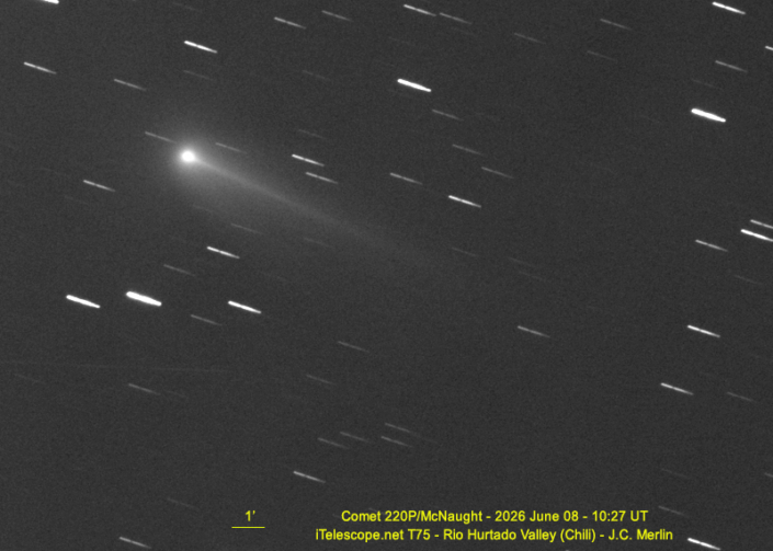 Comète 220P/McNaught le 8 juin 2026