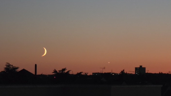 Lune et Vénus depuis Angers